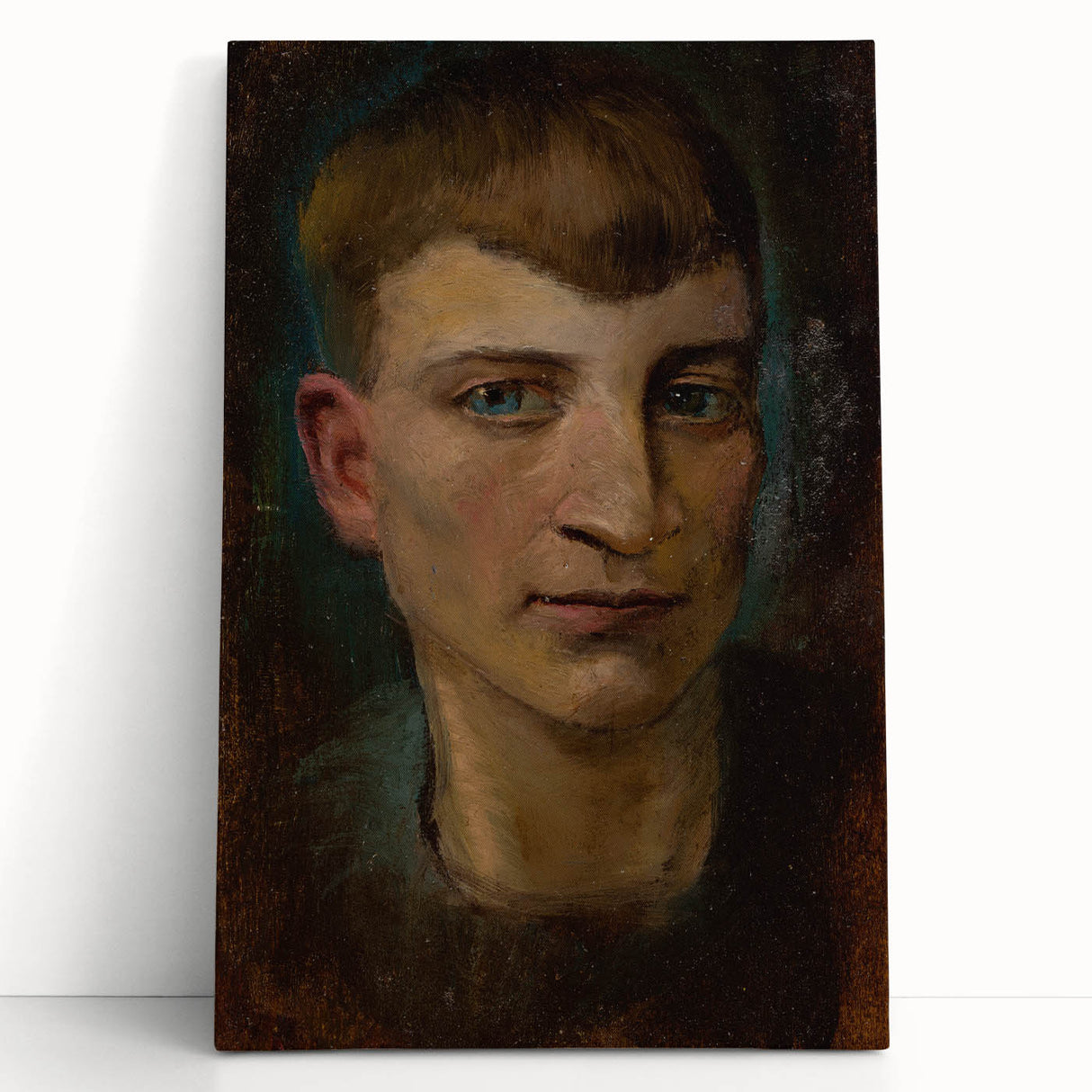 Head of Emaciated Boy Realism Art Print - Ladislav Mednyánszky Portrait