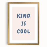 Boys Room Wall Art - Kind is Cool - Kids Wall Art Prints