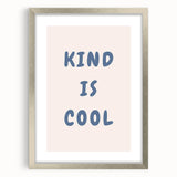 Boys Room Wall Art - Kind is Cool - Kids Wall Art Prints