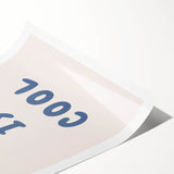 Boys Room Wall Art - Kind is Cool - Kids Wall Art Prints