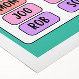 Numbers and Shapes Wall Art – Short O Phonics Learning Print