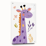 Playful Giraffe Nursery Wall Art - Framed Baby Art Prints