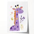Playful Giraffe Nursery Wall Art - Framed Baby Art Prints