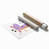 Playful Giraffe Nursery Wall Art - Framed Baby Art Prints