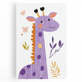 Playful Giraffe Nursery Wall Art - Framed Baby Art Prints