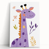 Playful Giraffe Nursery Wall Art - Framed Baby Art Prints