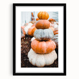 Extra large abstract art print featuring textured, colorful foliage on a black framed canvas, ideal for living room decor.