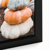 Extra large framed canvas of textured black wall art featuring colorful autumn leaves, ideal for living room decor.
