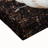 Large art depicting a black and white autumn landscape on stretched canvas, suitable for bedroom wall decor.