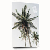 Large abstract wall art in vibrant blue and green tones on acrylic glass, ideal for bedroom or dining room decor.