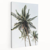 Side view of a large canvas depicting a summer scene with vibrant green and yellow tones, ideal for kitchen wall art.