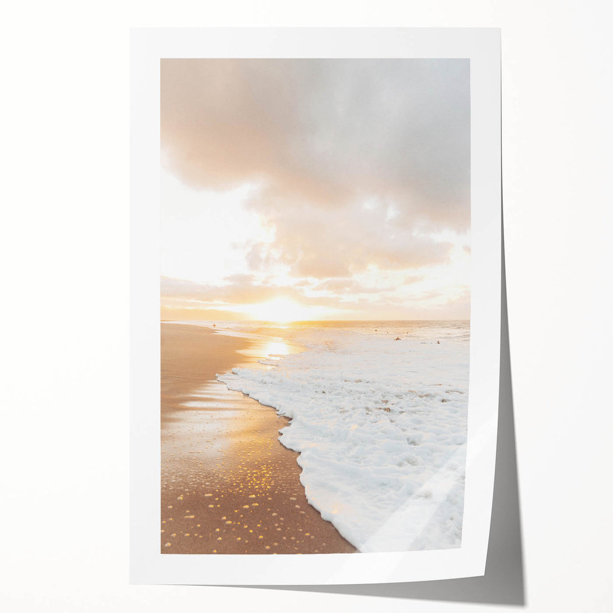 Extra large rolled canvas with a floral design in pastel shades, ideal for art wall dining room or classy bathroom wall art.