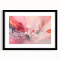 Abstract wall art print showcasing bold, colorful strokes in a black frame with matting, perfect for modern home decor. Enhances artistic ambiance in any room.
