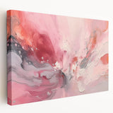 Abstract strokes wall art on stretched canvas showcasing vibrant colors and dynamic patterns, ideal for modern home decor and artistic expression.