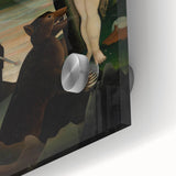 Modern Wall Art: Blue and White Abstract Shapes - Minimalist Design