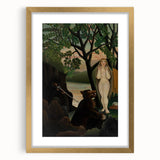 Modern Wall Art: Blue and White Abstract Shapes - Minimalist Design