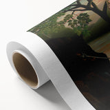 Modern Wall Art: Blue and White Abstract Shapes - Minimalist Design