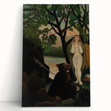 Modern Wall Art: Blue and White Abstract Shapes - Minimalist Design