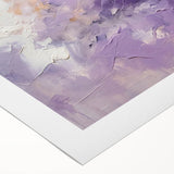 Abstract wall art on rolled canvas featuring vibrant strokes of blue, orange, and yellow, adding a modern touch to home decor and artistic expression.