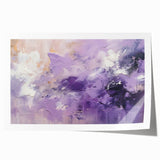 Abstract wall art print showcasing vibrant strokes in shades of blue, orange, and yellow, ideal for modern home decor. Perfect for adding a contemporary touch to any living space.