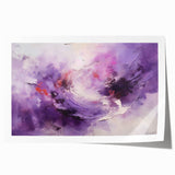 Abstract wall art print showcasing vibrant strokes in shades of blue, orange, and yellow, perfect for modern home decor. The art is rolled and packaged in a protective tube, ideal for easy storage and transport.