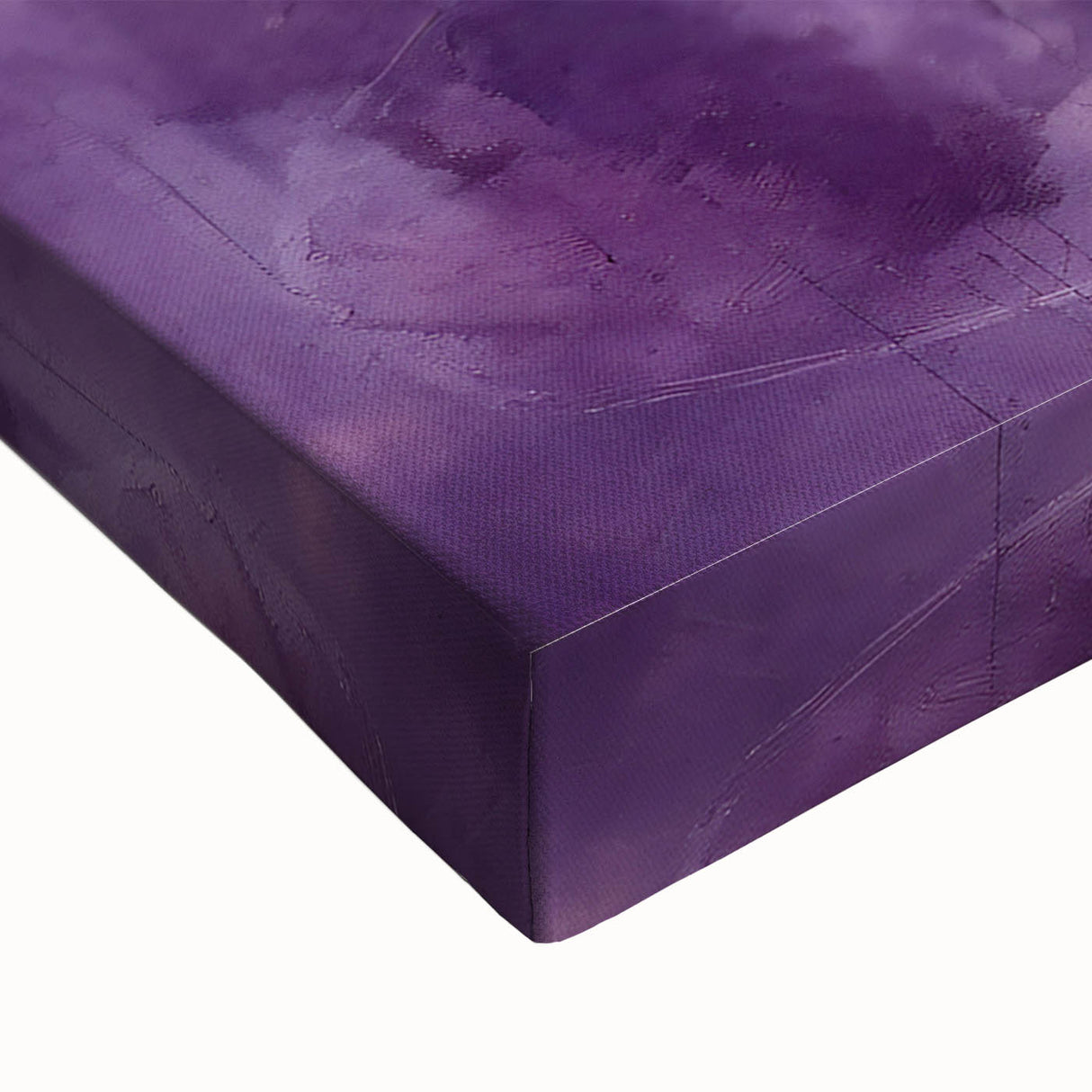 Close-up of abstract strokes wall art on stretched canvas, showcasing vibrant colors and dynamic textures, perfect for modern home decor and artistic expression.