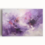 Abstract wall art featuring vibrant strokes in shades of blue, orange, and yellow on a stretched canvas, perfect for modern home decor and art enthusiasts.