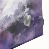 Abstract wall art design showcasing vibrant blue and orange strokes on acrylic glass, highlighting a modern artistic interpretation suitable for contemporary decor.