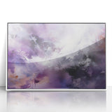 Framed abstract wall art featuring vibrant blue and gold strokes on a white background, designed to enhance modern interior decor in living spaces or offices.