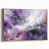 Framed canvas wall art displaying abstract strokes in gold and black colors, showcasing a stylish side view that enhances modern decor aesthetics.