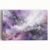 Abstract strokes wall art print on stretched canvas, showcasing vibrant colors and dynamic shapes, perfect for modern home decor or office spaces.