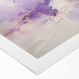 Abstract wall art design on rolled canvas showcasing vibrant strokes in shades of blue, orange, and yellow, ideal for modern home decor, packaged securely for delivery.