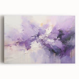 Colorful abstract strokes on stretched canvas wall art, showcasing vibrant hues of blue, yellow, and red, perfect for modern home decor.