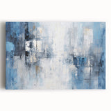 Vibrant abstract strokes wall art on stretched canvas, showcasing bold colors and dynamic patterns, perfect for modern home decor and artistic expression.