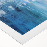 Abstract strokes wall art on rolled canvas, showcasing vibrant colors and dynamic patterns. Perfect for modern decor, enhancing living spaces with artistic flair.