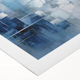 Abstract strokes wall art on rolled canvas, showcasing vibrant colors and dynamic patterns, ideal for modern home decor, packaged securely in a protective tube.