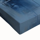 Close-up of abstract strokes wall art on stretched canvas, showcasing vibrant colors and intricate textures, perfect for modern home décor.