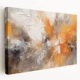 Abstract strokes wall art on stretched canvas showcasing vibrant colors and dynamic patterns, ideal for modern home decor, displayed in a side view.
