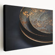 Large stretched canvas featuring a colorful abstract design, ideal for kitchen wall art.