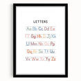 Alphabet Typography Art Print – Colorful ABC Wall Art for Kids