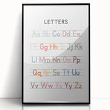 Alphabet Typography Art Print – Colorful ABC Wall Art for Kids