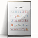 Alphabet Typography Art Print – Colorful ABC Wall Art for Kids