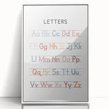 Alphabet Typography Art Print – Colorful ABC Wall Art for Kids