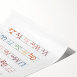Alphabet Typography Art Print – Colorful ABC Wall Art for Kids