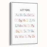 Alphabet Typography Art Print – Colorful ABC Wall Art for Kids