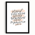 Inspirational Typography Art - Luke 1:45 "Blessed" Canvas Print
