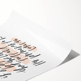 Inspirational Typography Art - Luke 1:45 "Blessed" Canvas Print