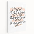 Inspirational Typography Art - Luke 1:45 "Blessed" Canvas Print