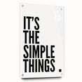 Minimalist Typography Wall Art - "It's the Simple Things" Print