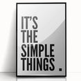 Minimalist Typography Wall Art - "It's the Simple Things" Print